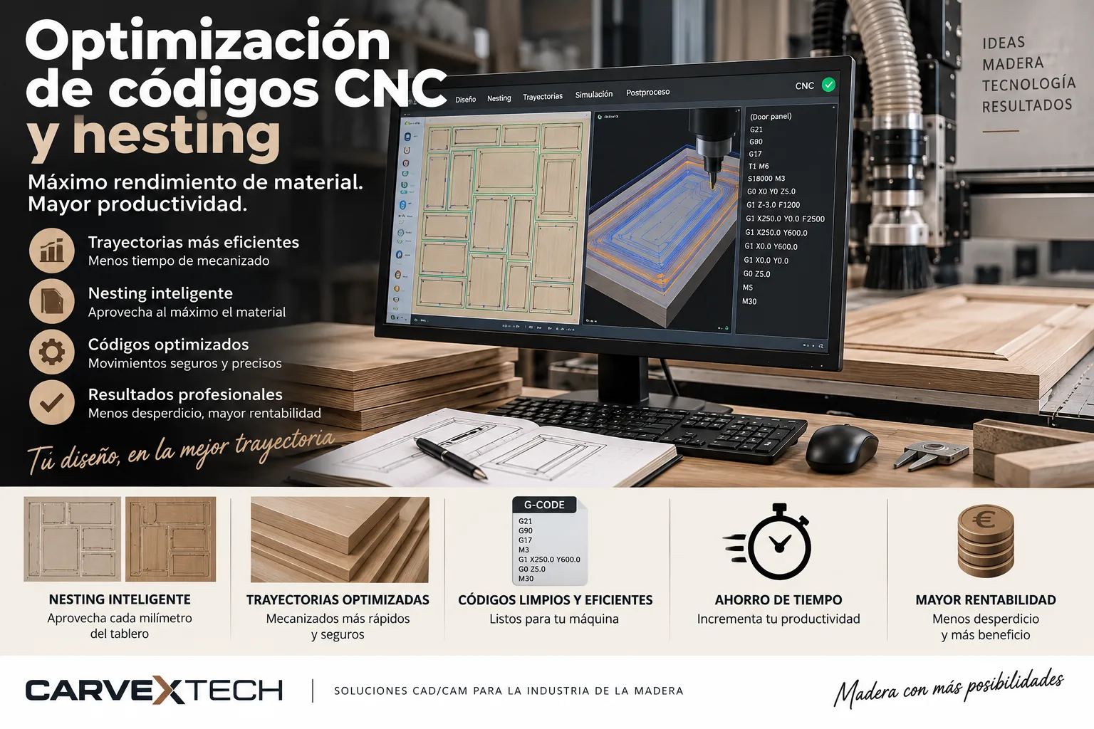 Optimización de códigos CNC