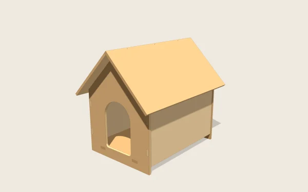 Caseta para perro y gato en 3D
