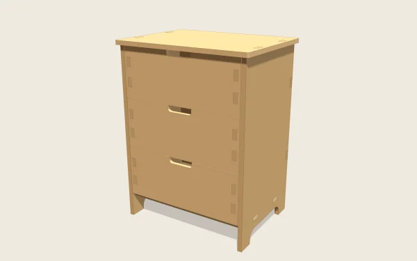 Ejemplo de modelo complejo: cajonera para CNC con cajones sobre guías telescópicas